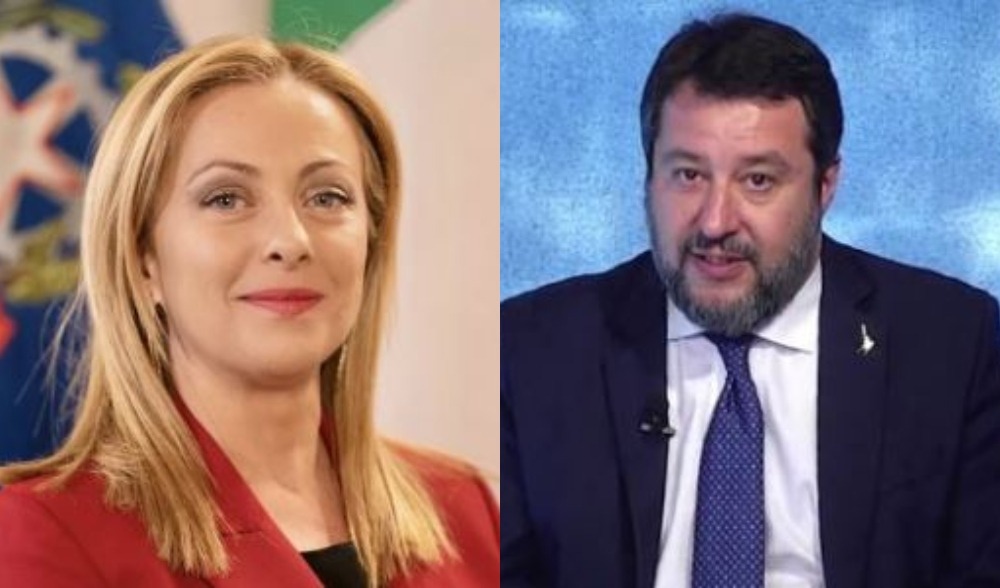 Genova, Meloni, Salvini, Urso e Crosetto al Nautico