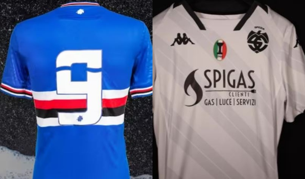 Serie B, presentati i numeri sulle maglie di Samp e Spezia