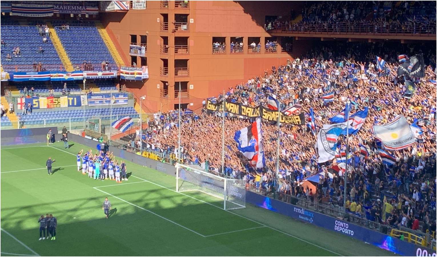 Sampdoria-Torino 0-2 (finale), Pellegri raddoppia ed esulta sotto la Sud: scoppia la rissa in campo