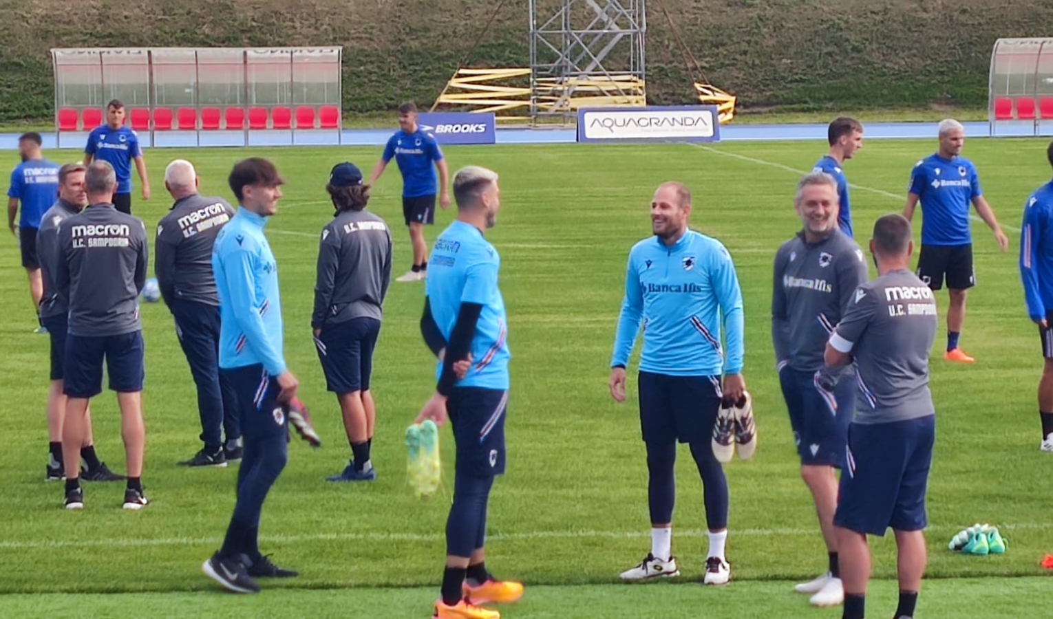 Sampdoria, secondo giorno a Livigno con doppio allenamento 