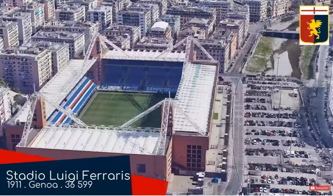 Genoa, in un video sugli stadi della Serie B c'è il Ferraris... blucerchiato