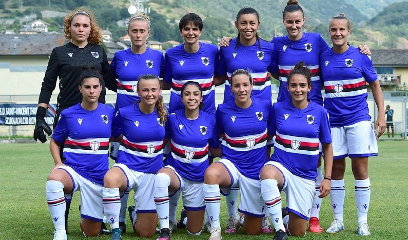 Sampdoria, le prime tesserate da professioniste della squadra femminile