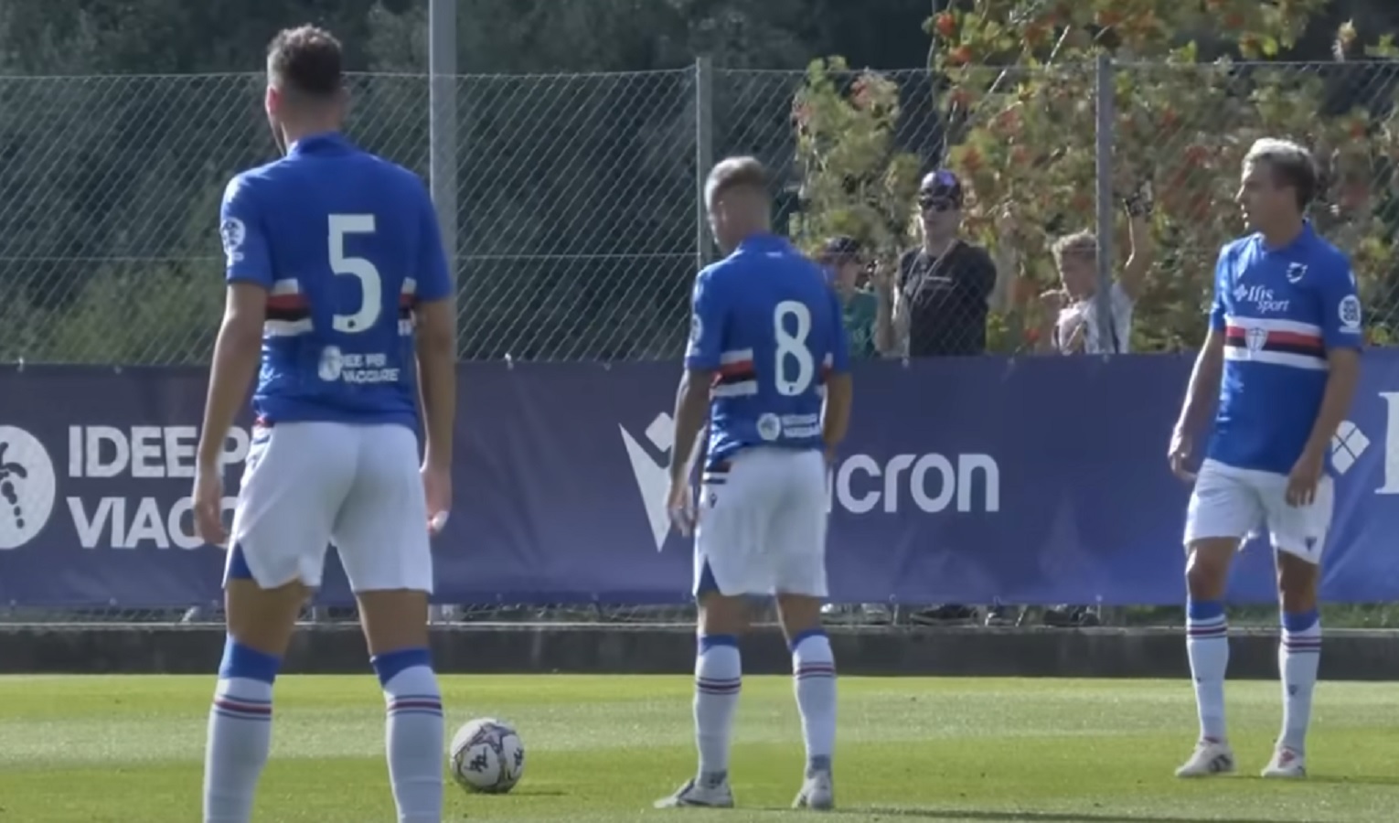 Tre calciatori della Sampdoria