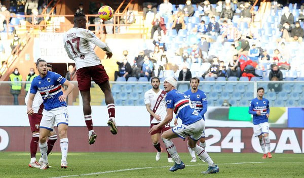 Sampdoria-Torino 1-2, Caputo illude: Singo e Praet ribaltano i blucerchiati