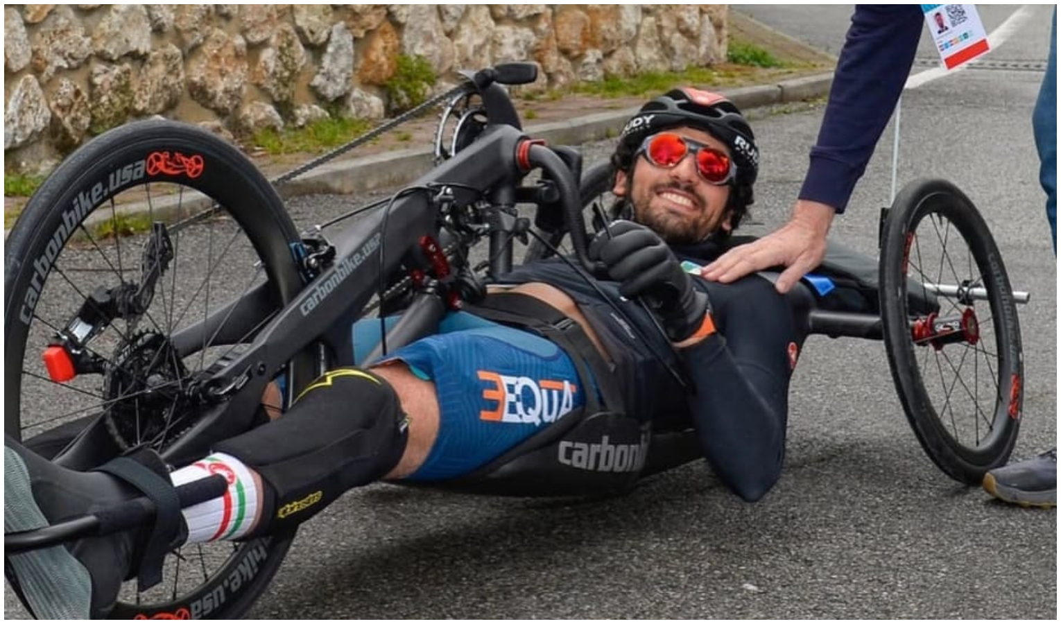 Samuele Manfredi in handbike