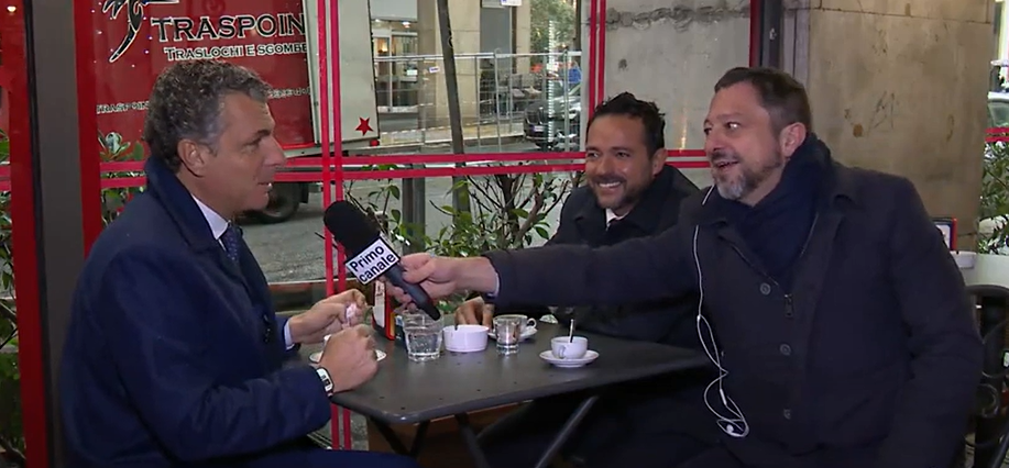 Nuova Regione, Bagnasco e Sanna davanti a un caffè