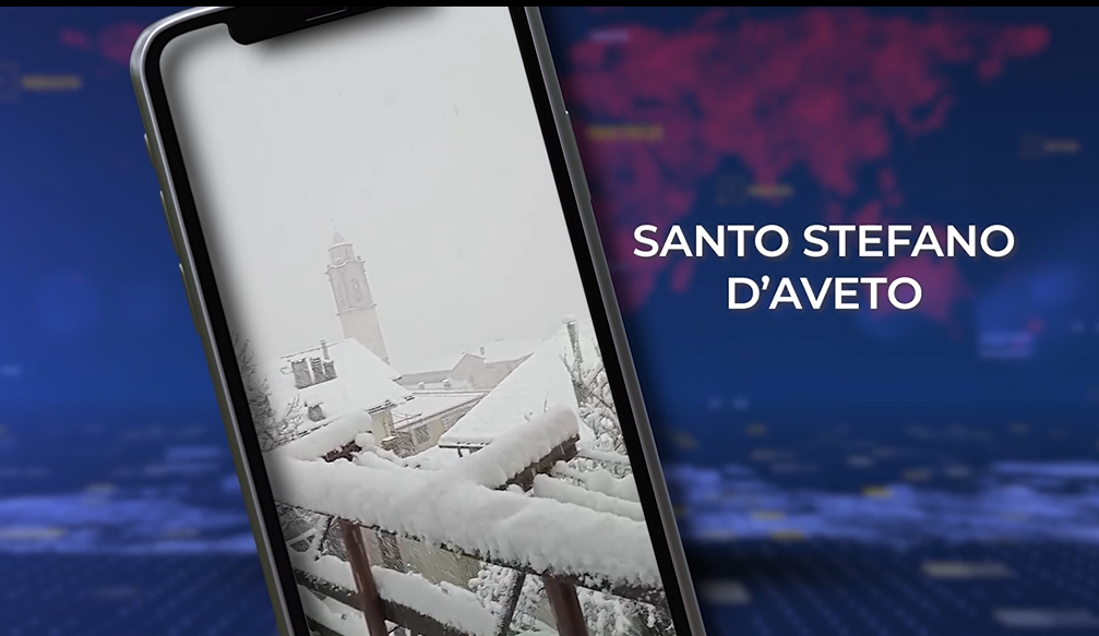 Prima neve sorprende l’entroterra ligure: le immagini da non perdere