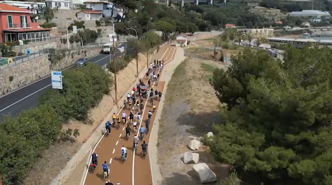 Taglio del nastro per la ciclabile San Lorenzo-Imperia: lo speciale