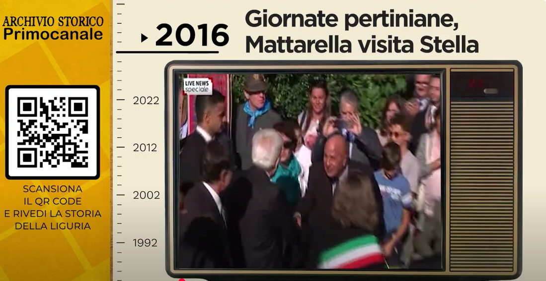 Dall'Archivio Storico di Primocanale: 2016: Matarella a Stella nella casa di Pertini
