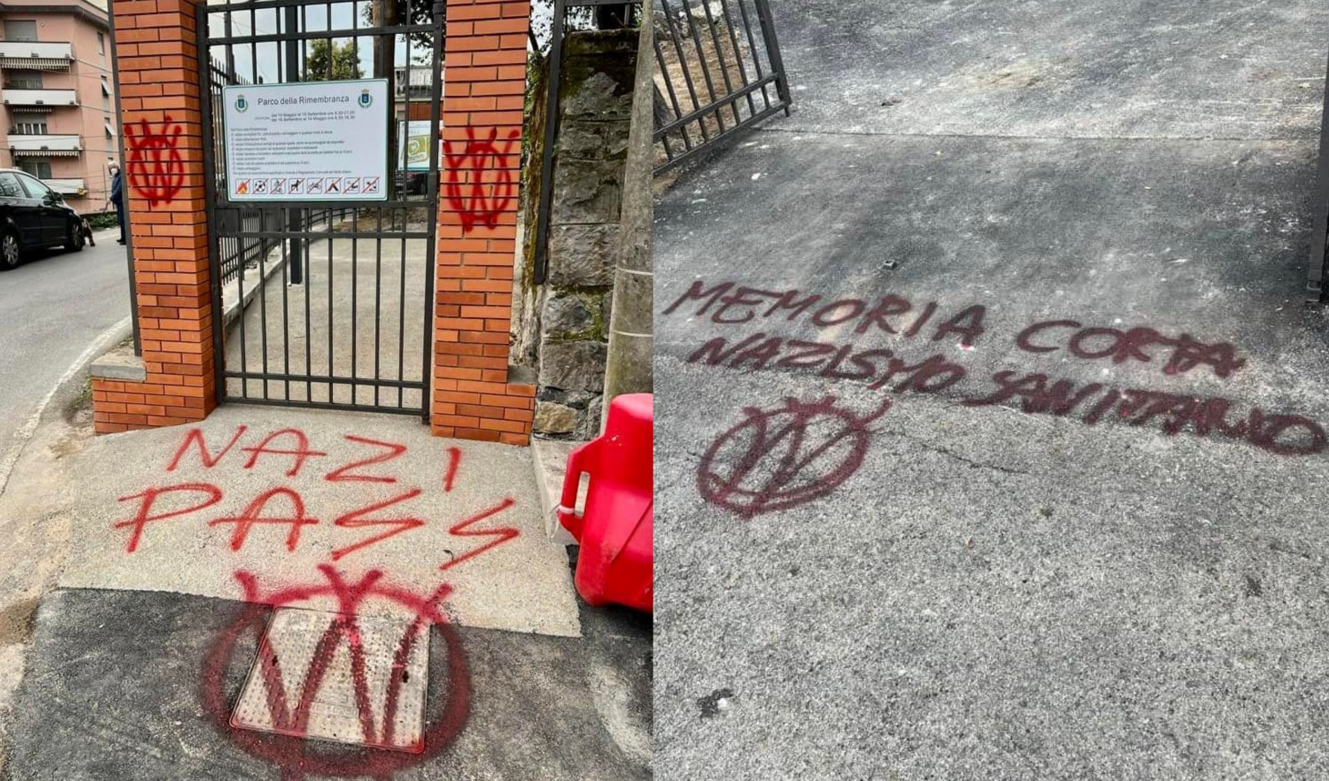 Scritte no Green Pass nella giornata in memoria dei morti Covid alla Spezia