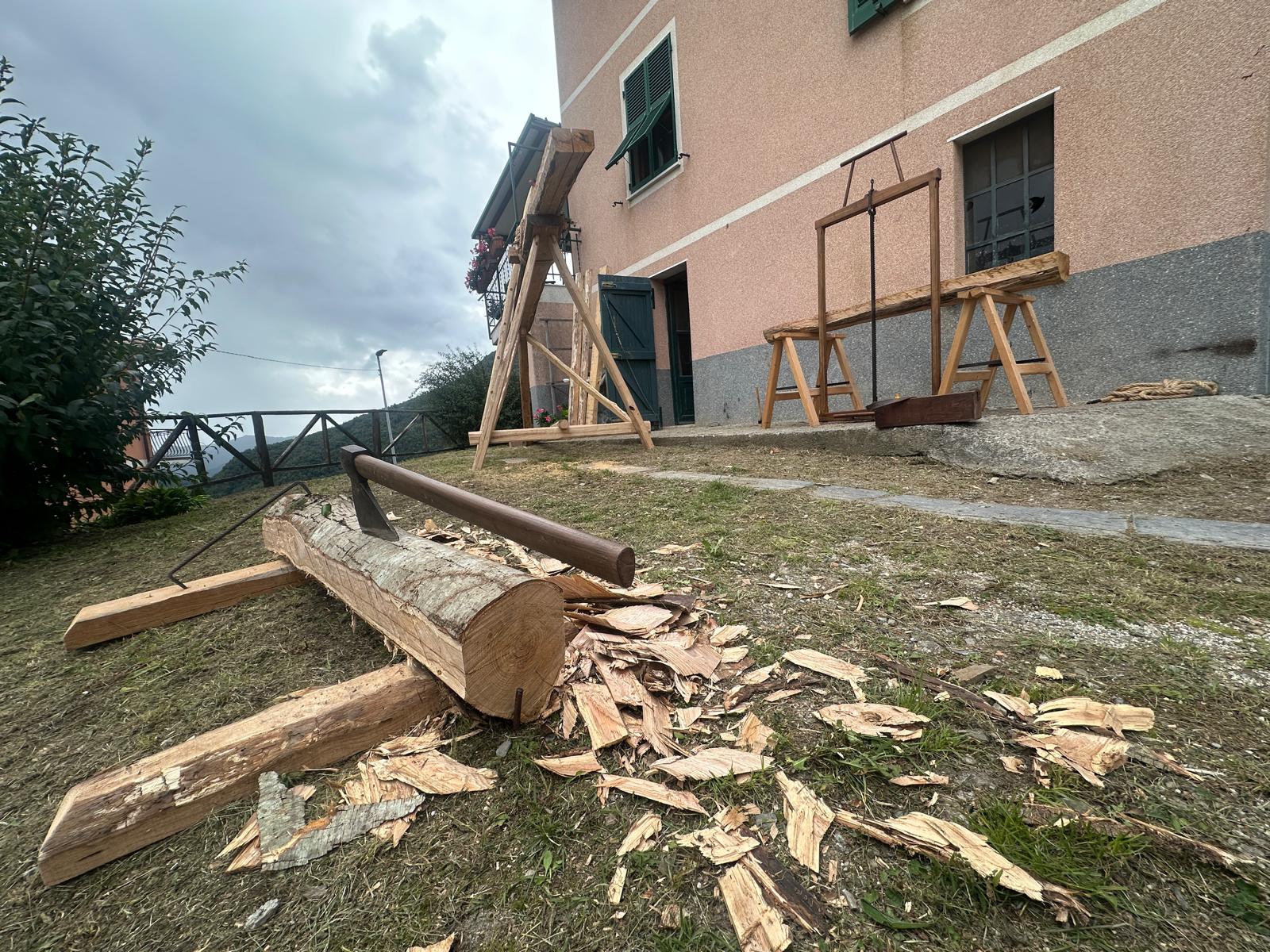 L'antico mestiere dei segantini a Favale di Malvaro in 