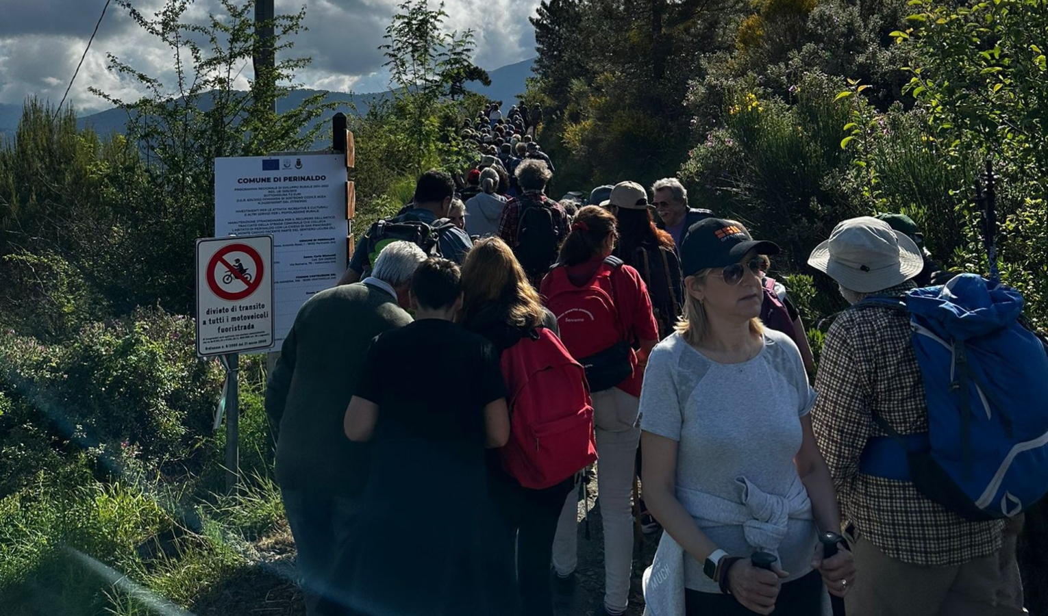Entroterra, inaugurato il sentiero Perinaldo-Monte Caggio