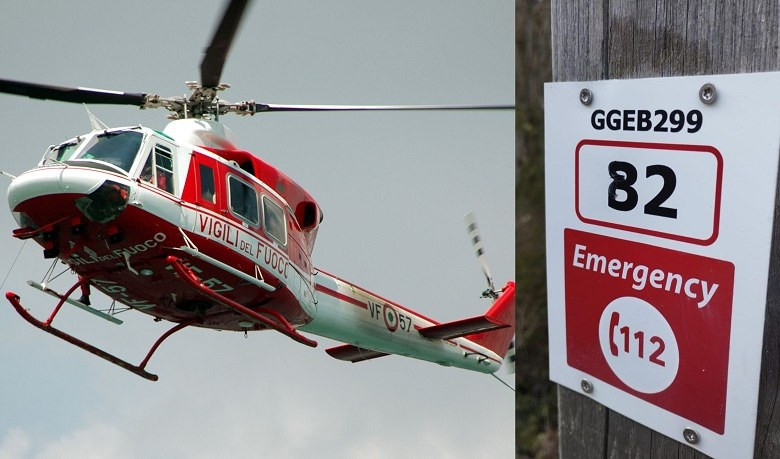 Val d'Aveto, rocciatore cade dalla parete: soccorso in elicottero