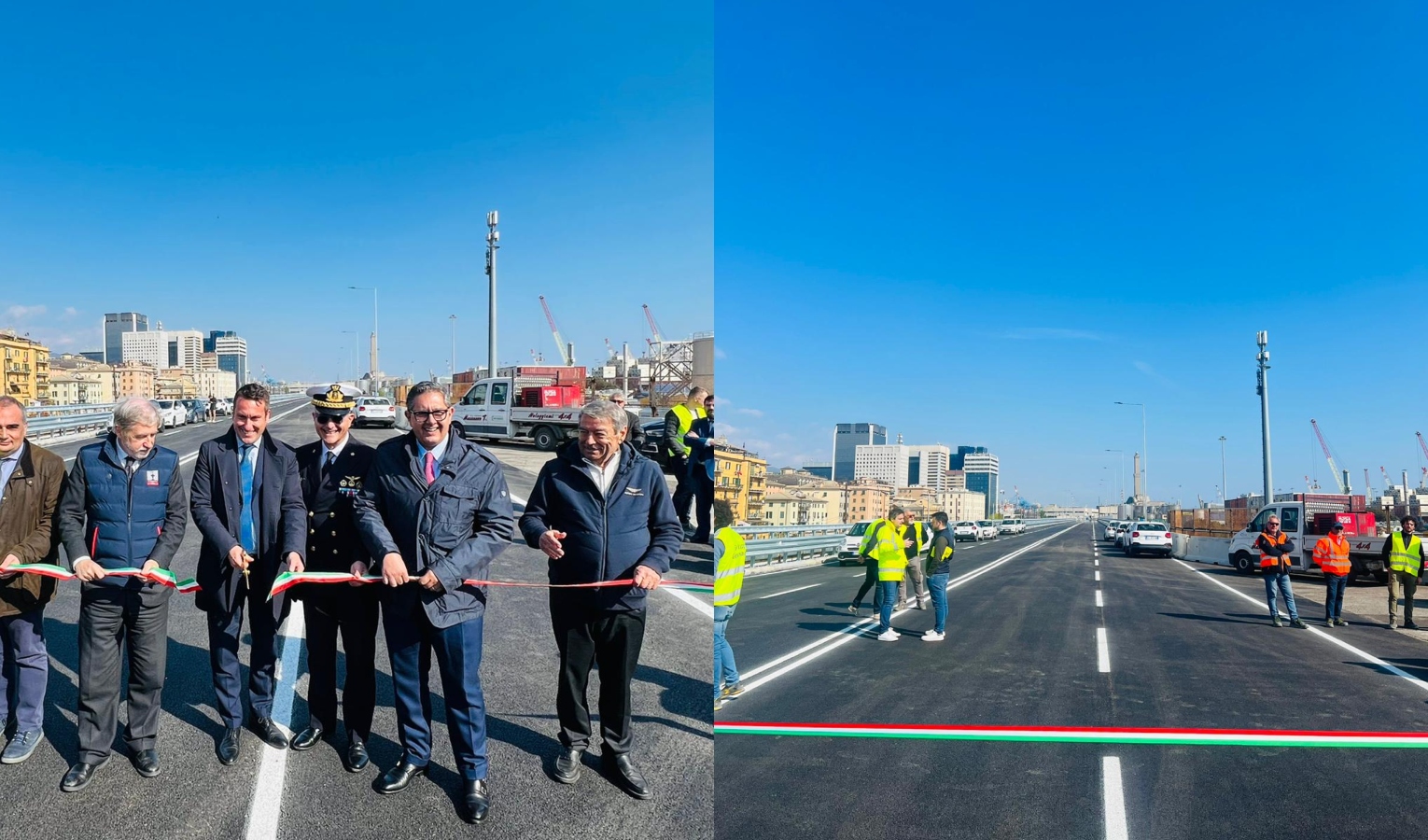 Genova, inaugurata la nuova sopraelevata portuale