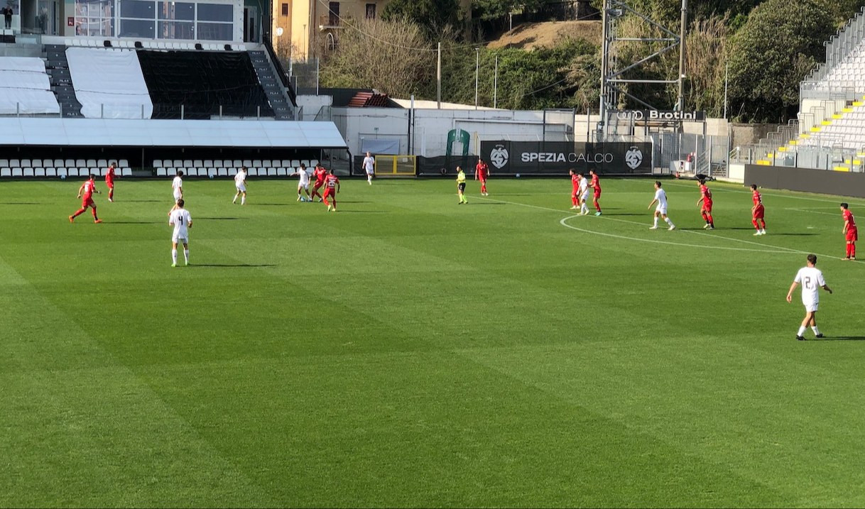 Lo Spezia batte 8-2 la primavera: oltre 500 tifosi al Picco