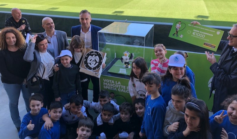 Spezia, ecco la nuova mascotte realizzata dai bambini delle elementari