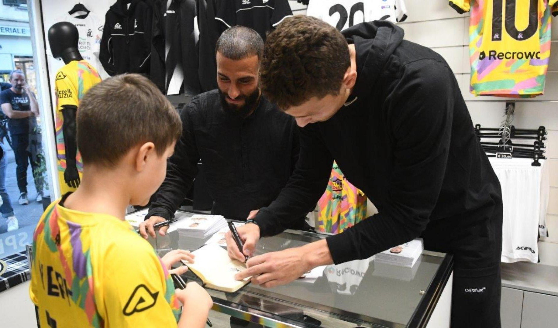 Caldara e Verde al Meet&Greet dello Spezia Calcio