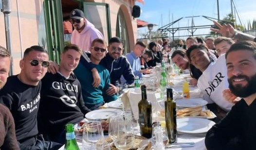 Spezia, pranzo di squadra prima della trasferta di Salerno