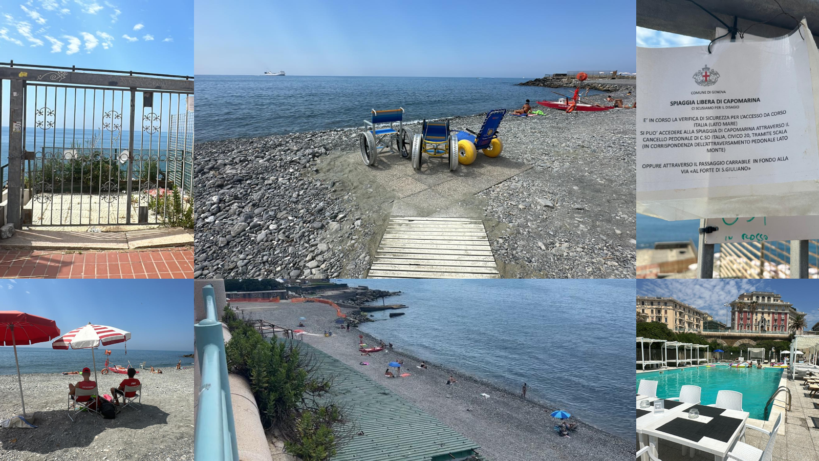 Corso Italia, apre con l'handicap la spiaggia libera per i disabili