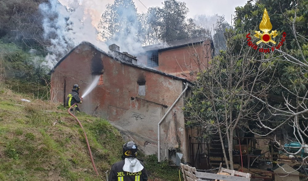 Genova, incendio in una stalla: morti un cavallo e due asini