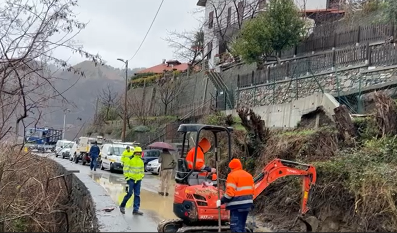 Frana a Davagna, riapre la strada per la Scoffera