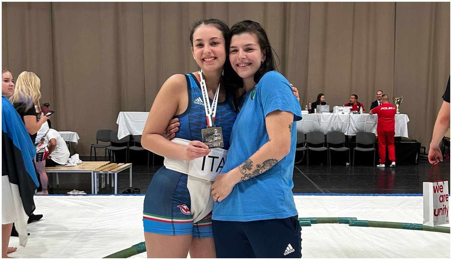 Greta Petrillo (a sinistra) ha vinto l'argento agli europei under 21 di fine maggio Greta Petrillo e Arianna Vettori