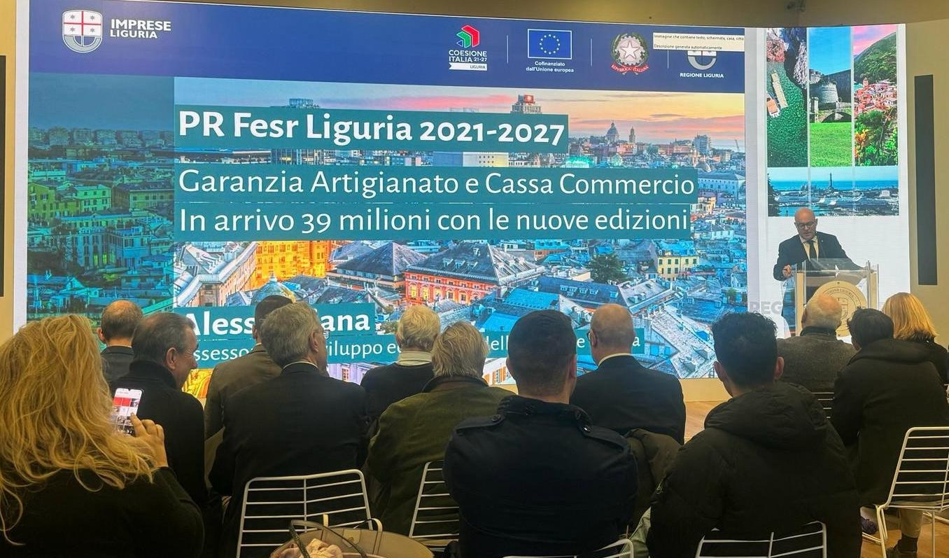 Liguria, 39 milioni per le imprese dell'artigianato e del commercio