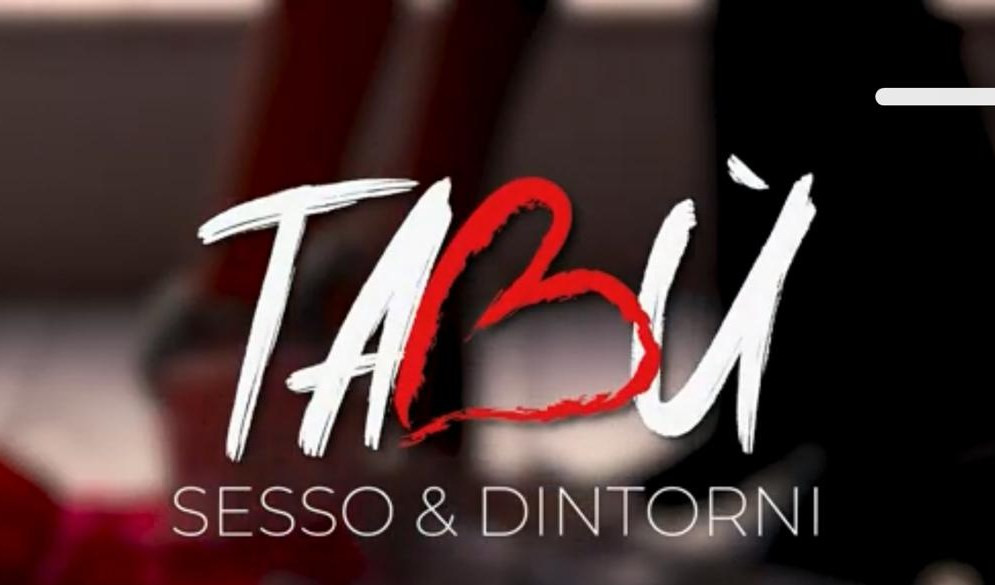 Il logo della nuova trasmissione "Tabù, sesso e dintorni" Una scritta con un cuore