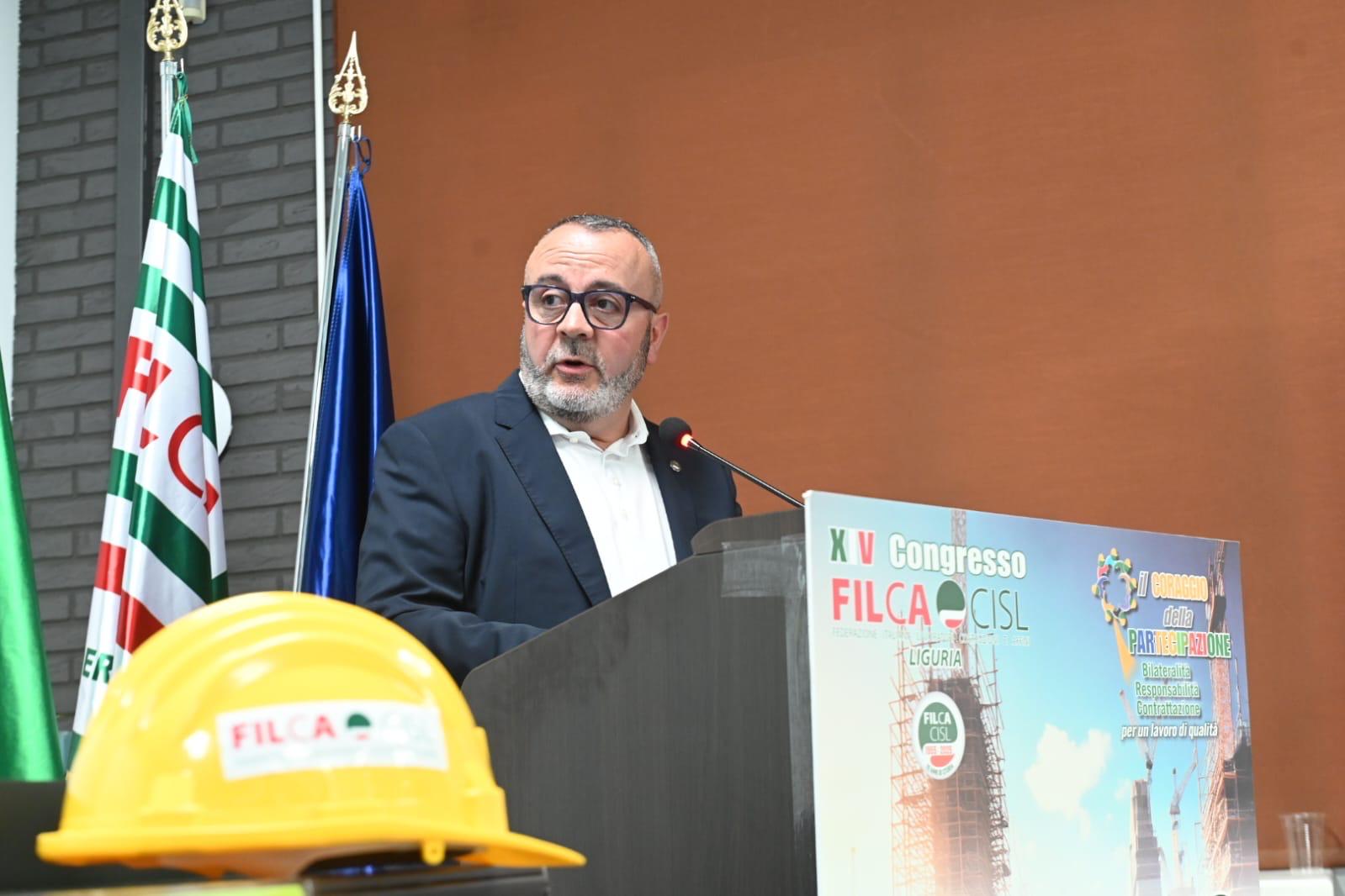 Andrea Tafaria, segretario generale Filca Cisl Liguria