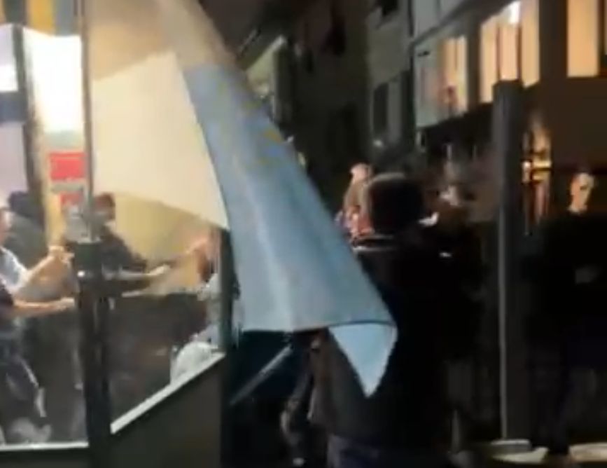 I tafferugli a Chiavari