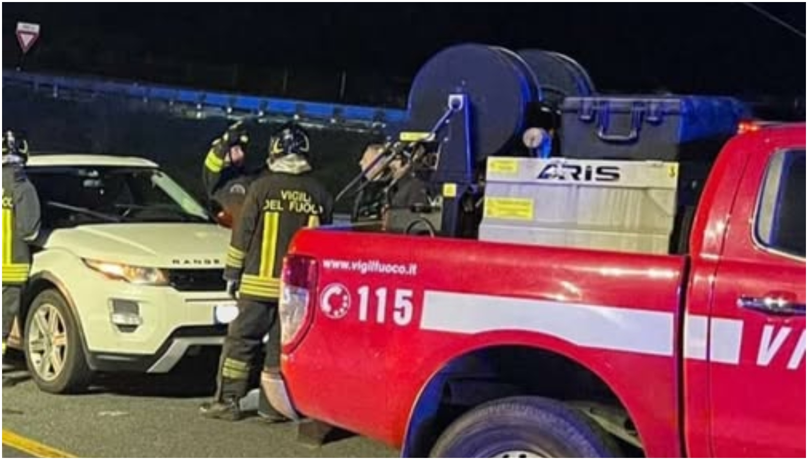 Incidente in autostrada Un'automedica
