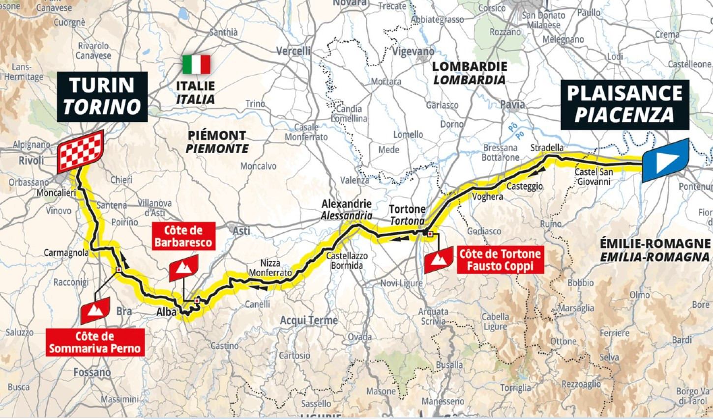 Tour de France '24 in Basso Piemonte, svelato il percorso