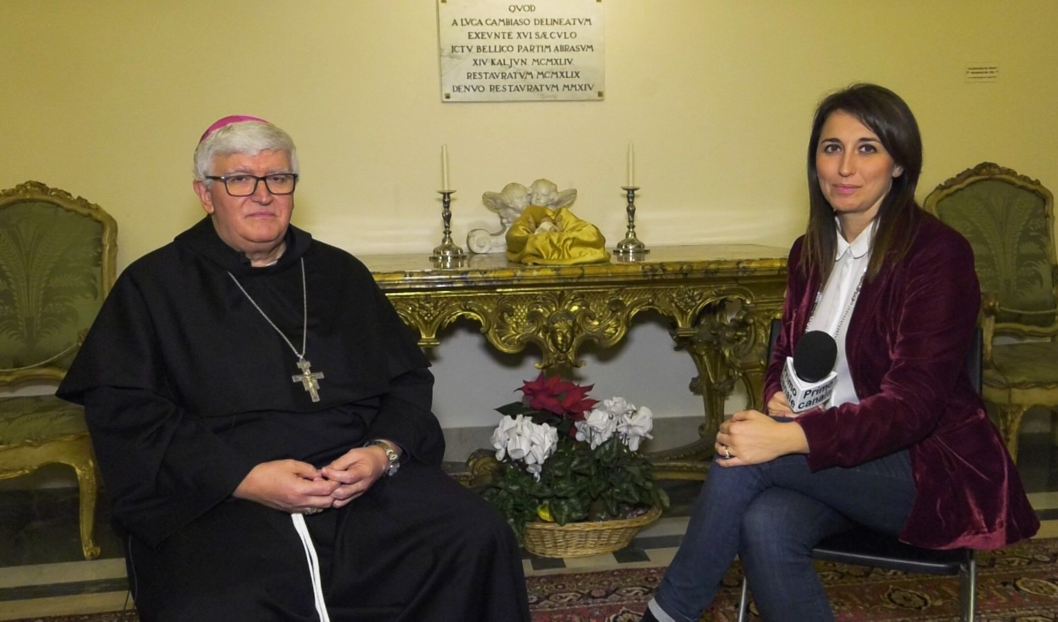 Il vescovo Tasca a Primocanale: 