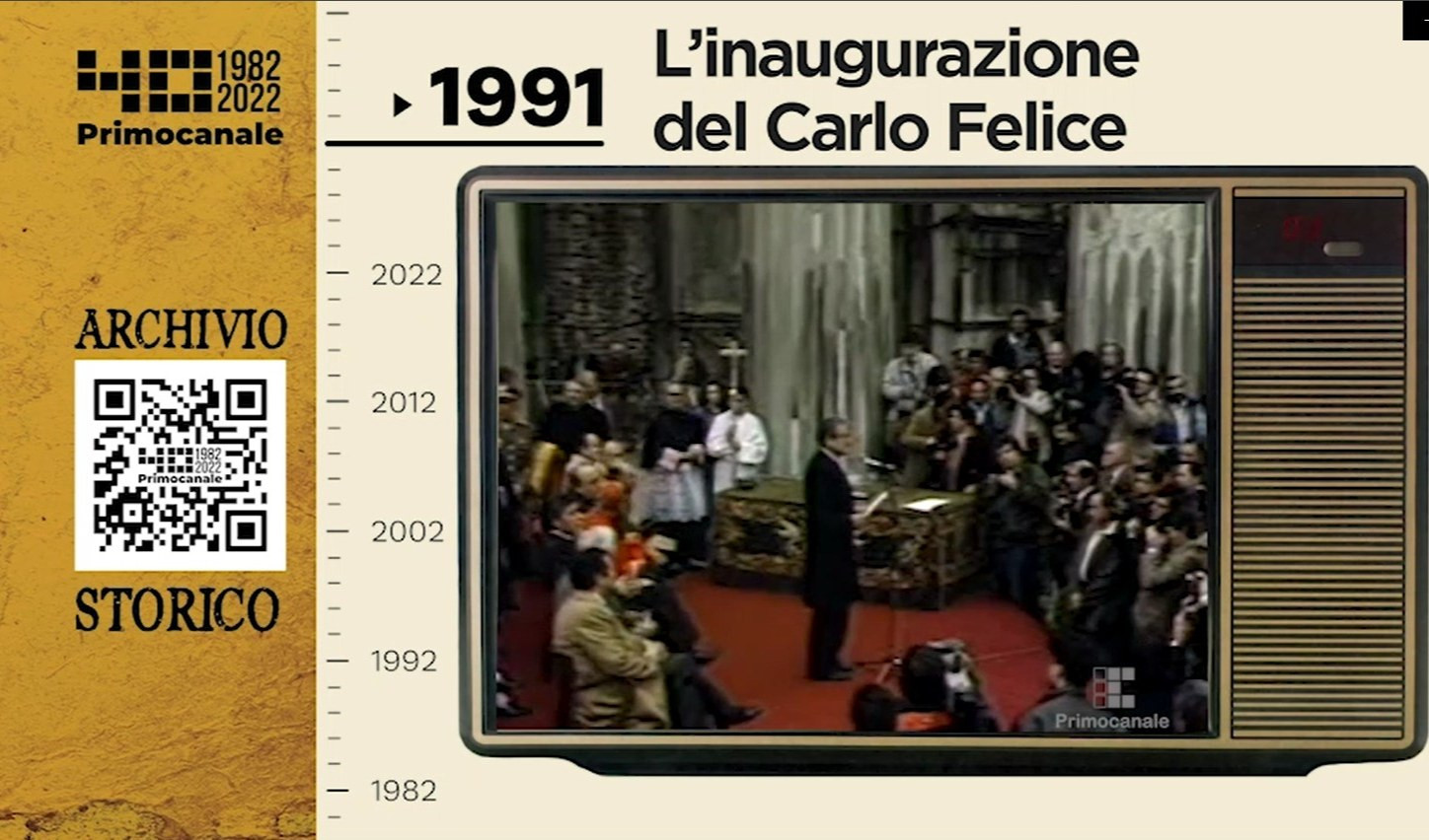 Dall'archivio storico di Primocanale, 1991: riapre il Teatro Carlo Felice 