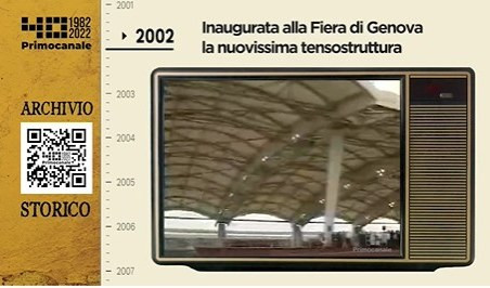 Dall'archivio storico di Primocanale, 2002: ecco la tensostruttura alla Fiera di Genova