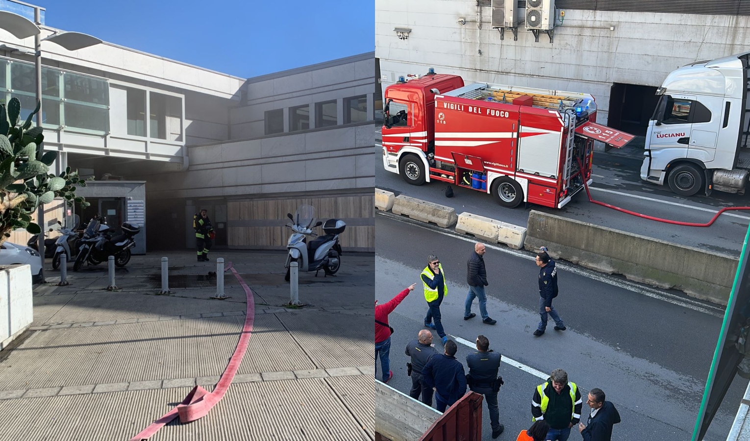 Incendio Terminal Traghetti, migliorano le condizioni dei tre pazienti