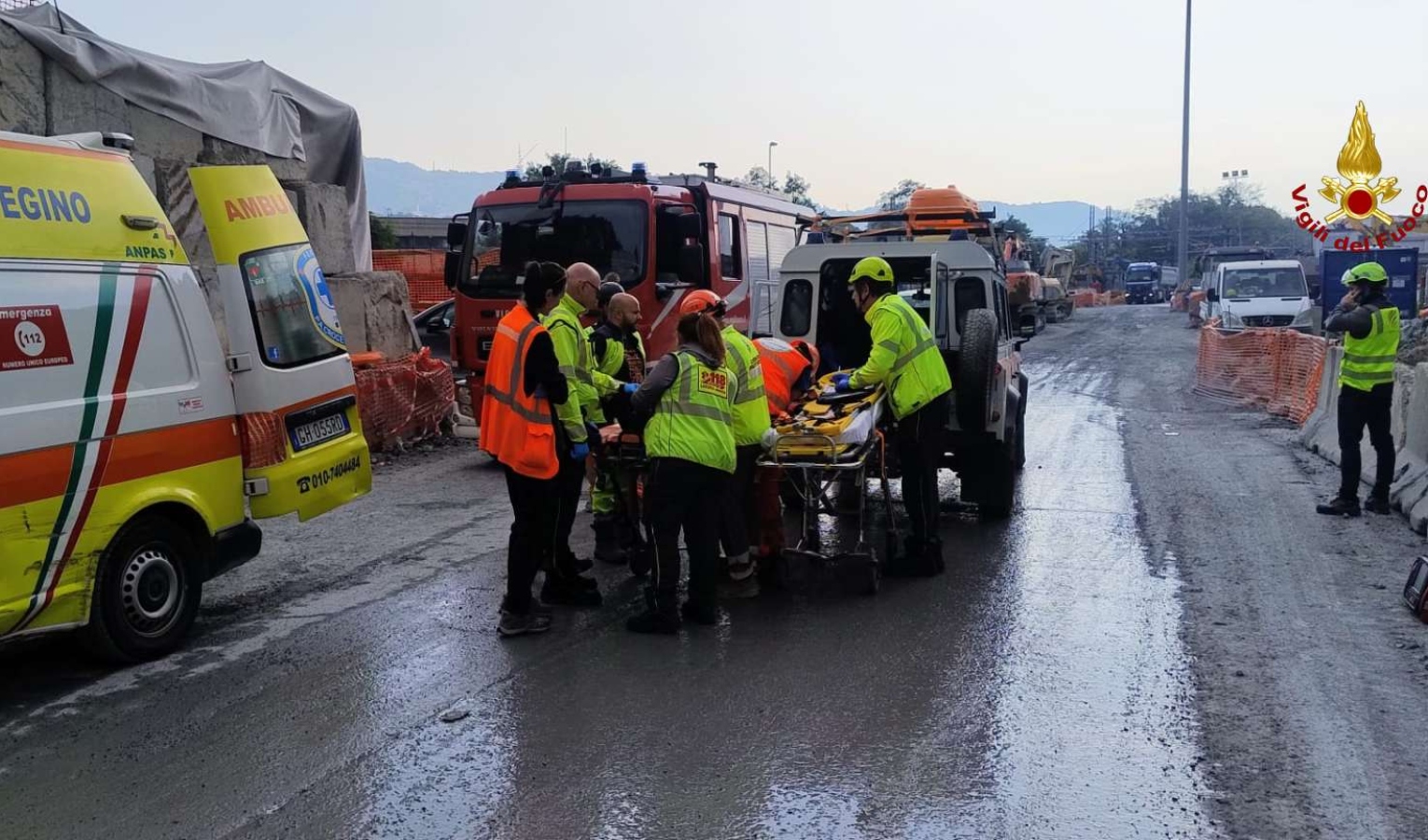 Cede una centina nel cantiere del Terzo Valico, operaio ferito a una gamba