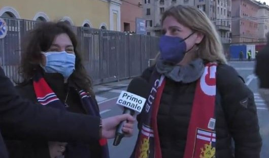 Genoa, l'euforia dei tifosi rossoblù dopo la vittoria sul Cagliari