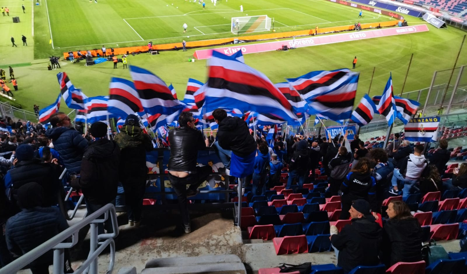 Tifosi della Sampdoria a Bologna