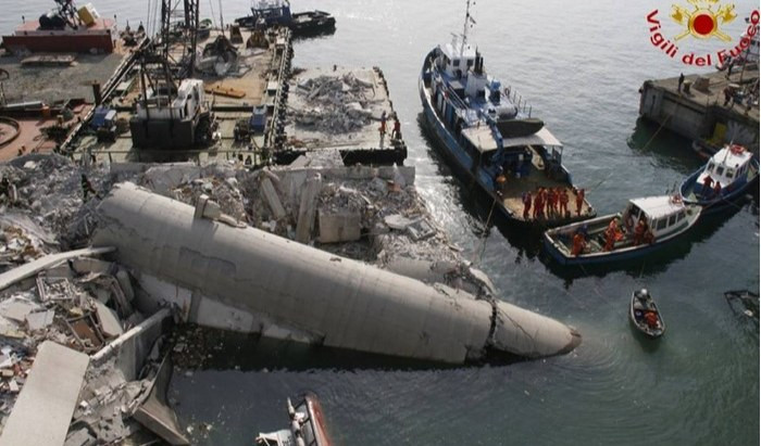 7 maggio 2013, dieci anni fa il crollo della Torre piloti