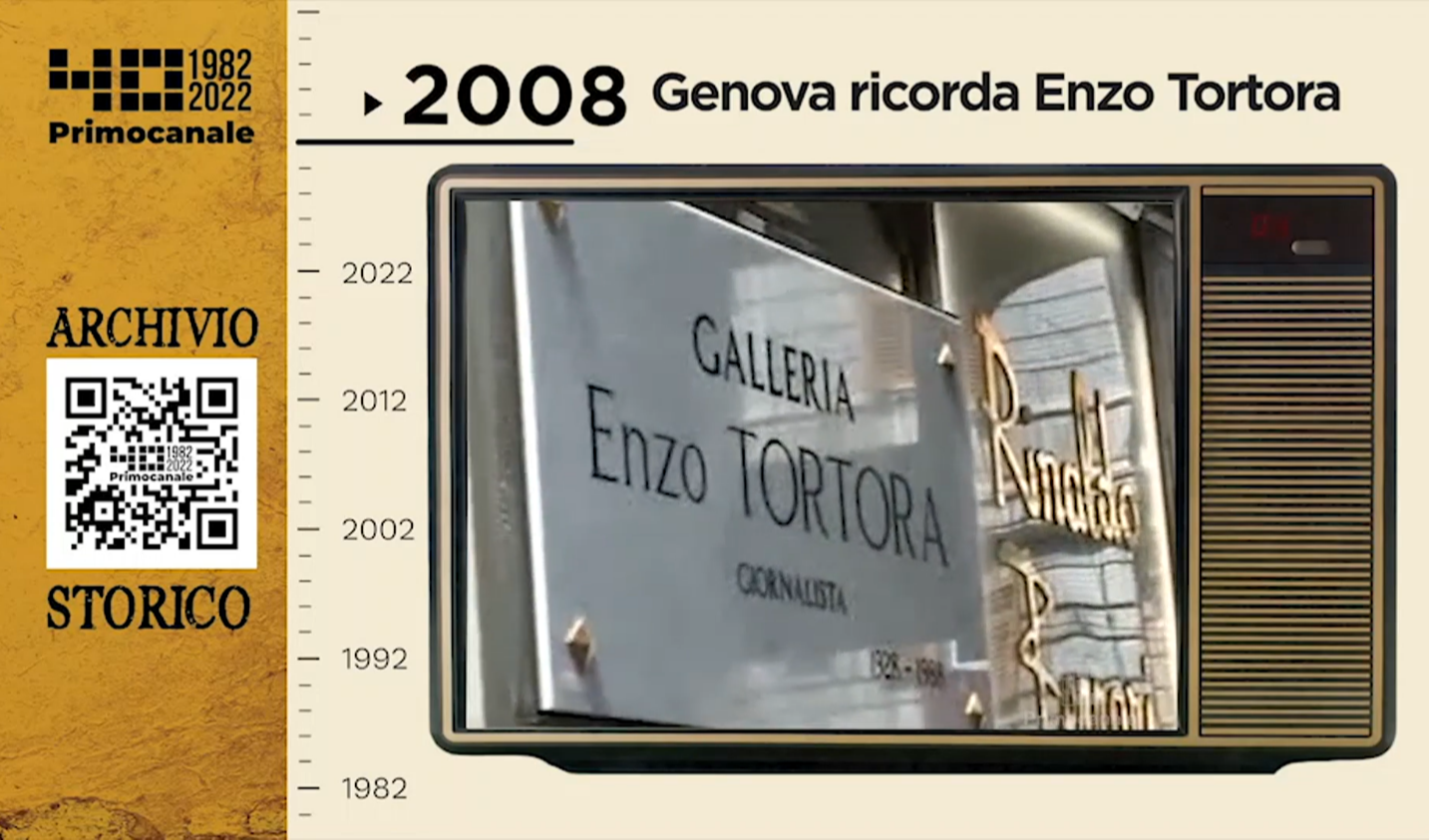 Dall'archivio storico di Primocanale, 2008: Genova ricorda Enzo Tortora 