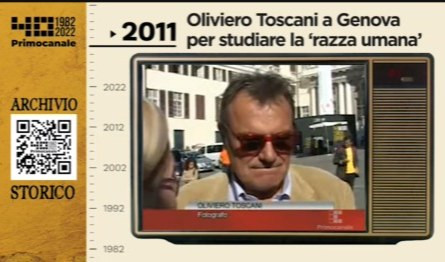 Dall'archivio storico di Primocanale, 2009: Oliviero Toscani a Genova per studiare 'la razza umana' 