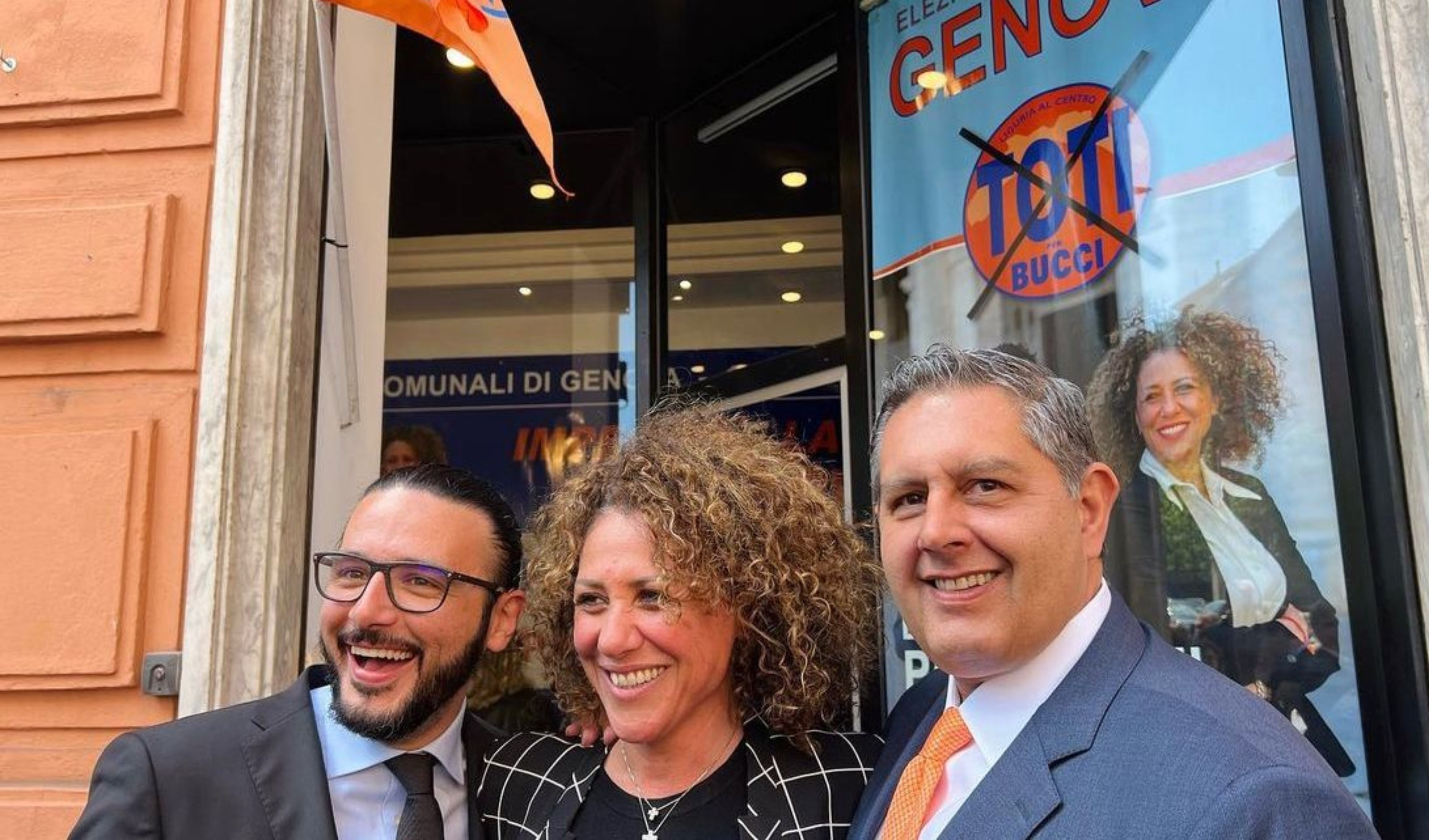 Pallavicini e Patrocinio inaugurano point elettorale della lista Toti per Bucci