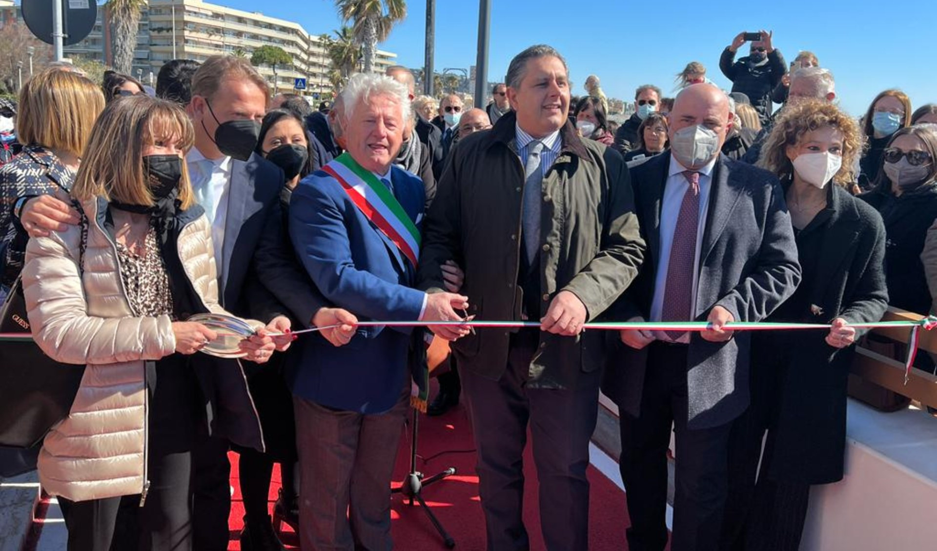 Inaugurata pista ciclabile a Ventimiglia, Toti: 