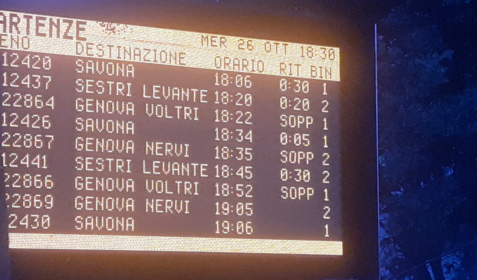Ferrovia, guasto a un treno sulla linea Genova - Ventimiglia: ritardi fino a 60 minuti