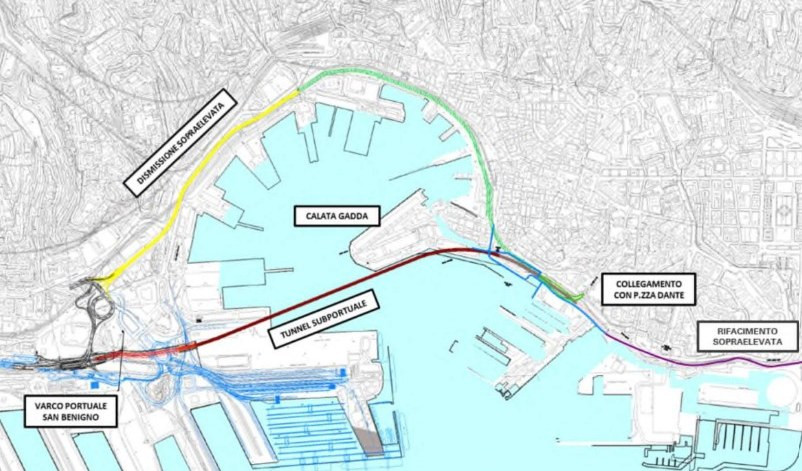 Genova, costi del tunnel subportuale: il tema arriva a Tursi