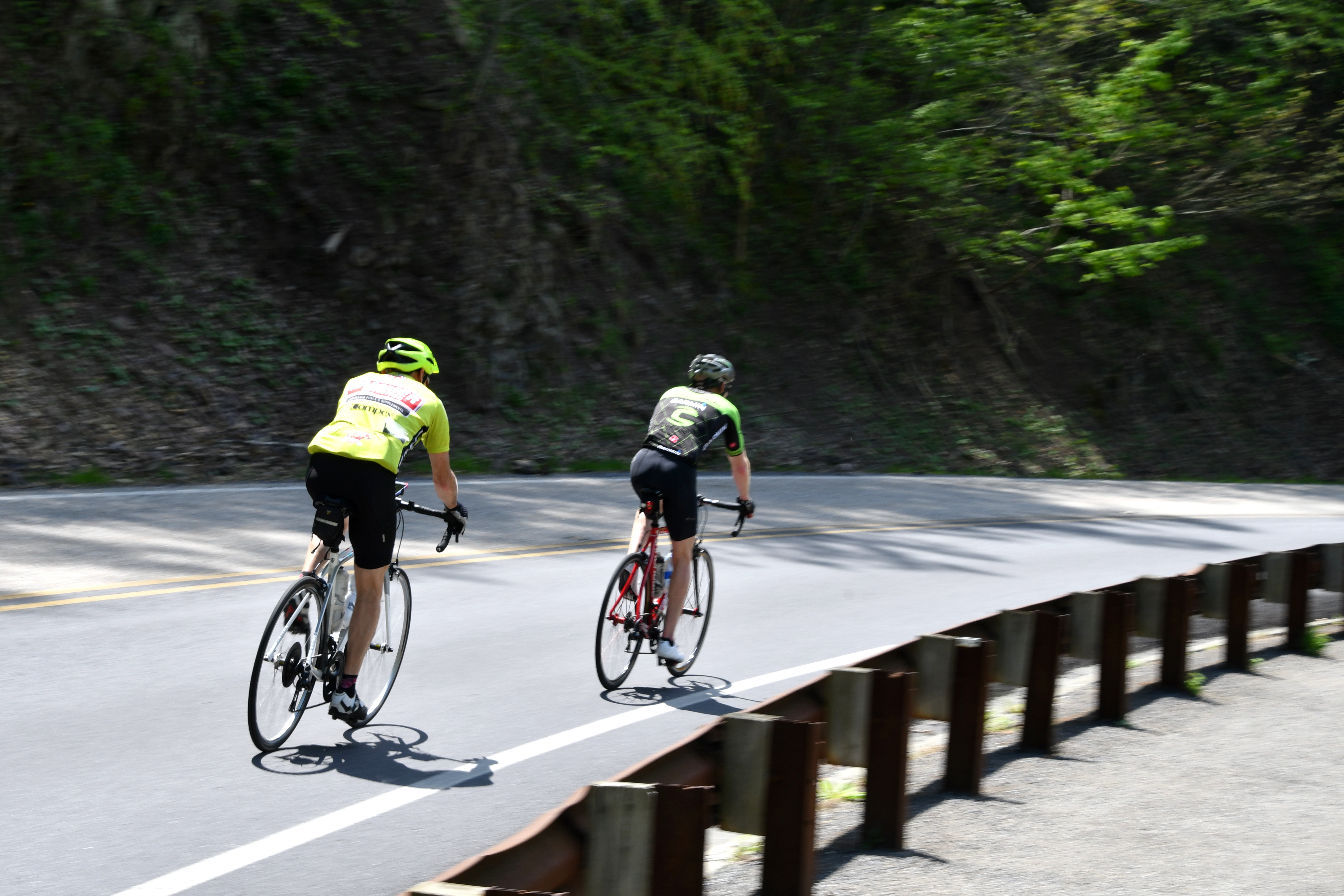 Due ciclisti per la strada
