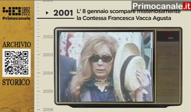 Dall'archivio storico di Primocanale, 2001: la morte della contessa Vacca Agusta