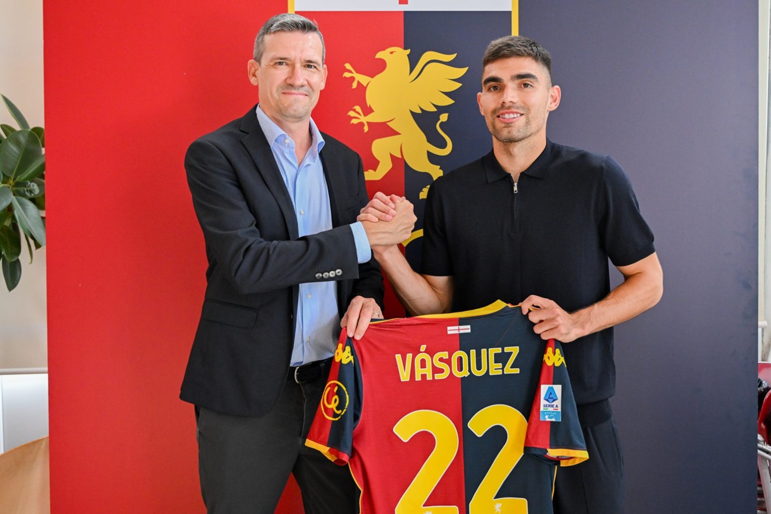 Vasquez insieme al ds Ottolini
