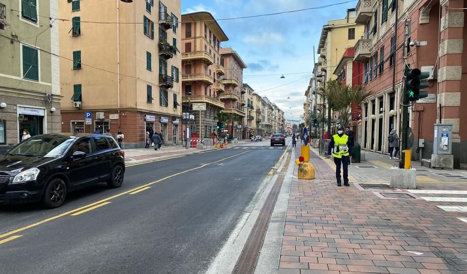 A marzo pronta la nuova via Cornigliano tra parcheggi e appello al senso civico